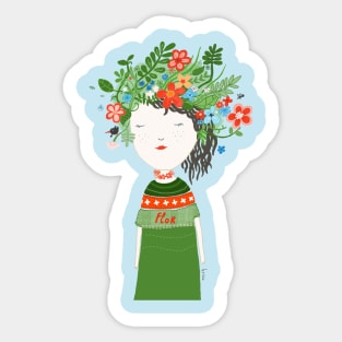 Flor Sticker